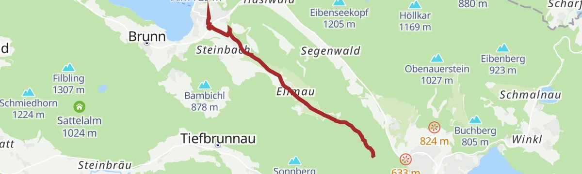 Route map: Mozartblick